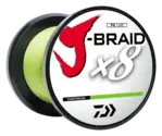 Daiwa J-Braid x8 Chartreuse 8lb 300m