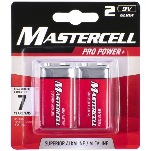 Dorcy 9V Mastercell Alkaline 2pk Carded