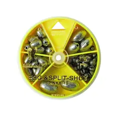 Eagle Claw Egg Sinker and Split Shot Dial Pack...