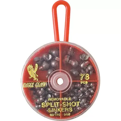 Eagle Claw Split Shot Dial Pack 78pc Assorted...