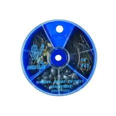 Eagle Claw 75pc Hook, Swivel, & Sinker Assortment