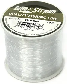 Lake and Stream 50# mono clear blue 120 yds