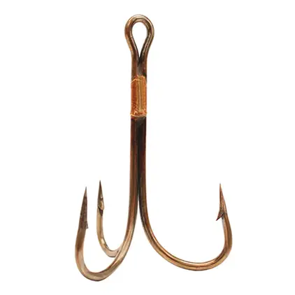 Bulk Eagle Claw Bronze Treble Hook sz10/0 100pk