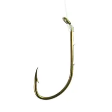 Eagle Claw Snelled Baitholder Bronze sz2 6pk
