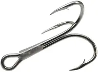 Bulk Eagle Claw 2X Treble Nickel sz2/0 1000pk