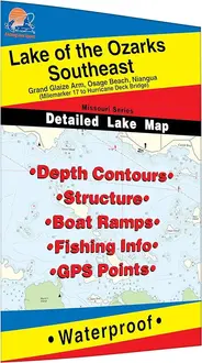 Fishing Hot Spots Maps Lake of the Ozarks - SE...