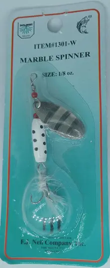 Dolphin Import Abu Spinner 1/8oz - White