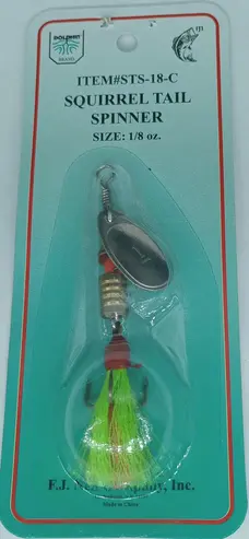 Dolphin Import Squirrel Tail Spinner 1/8oz -...