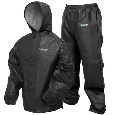 Frogg Toggs Pro Lite Rainsuit, Carbon Black -...