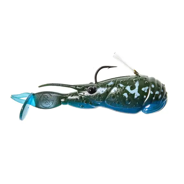Googan Baits Scuddle Bug 4" Green Pumpkin Blue...