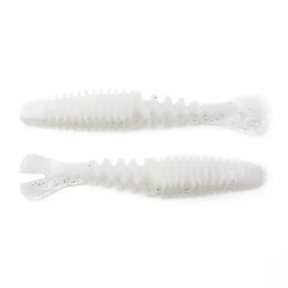 Googan Baits 4" Happy Trailer 6pk- White Pearl...