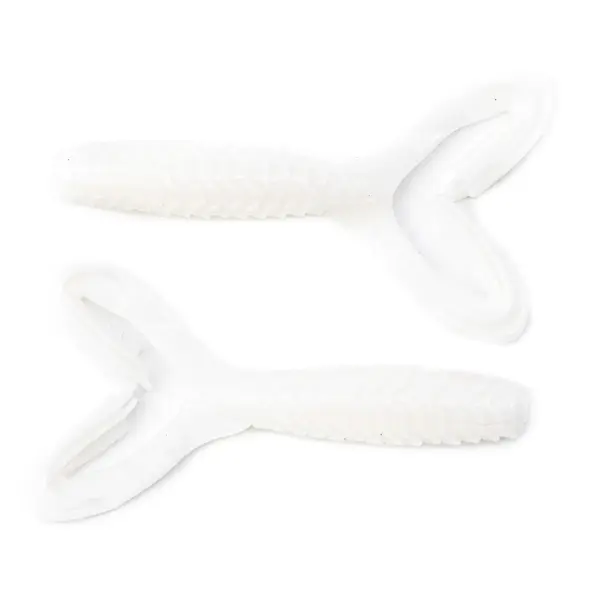 Googan Baits 3.5" Double Tail Love Grub 7pk- Pearl