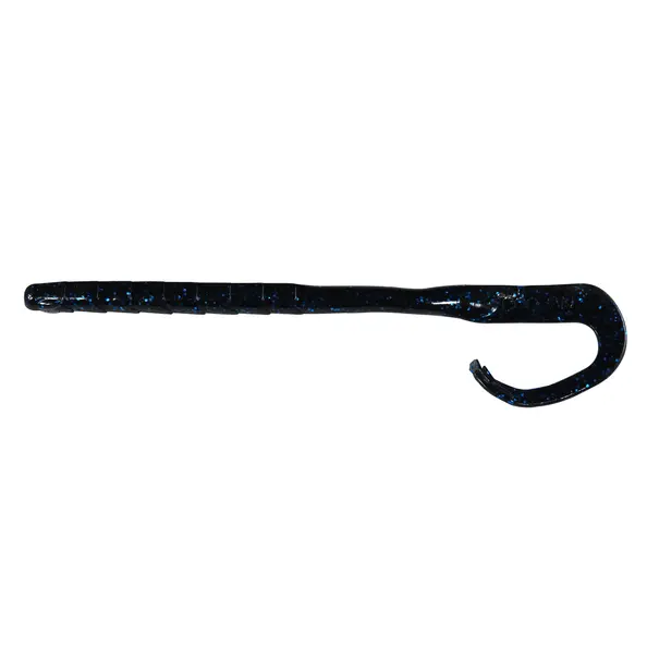 Googan Baits 10" Mondo Worm 8pk - Black Blue Flake