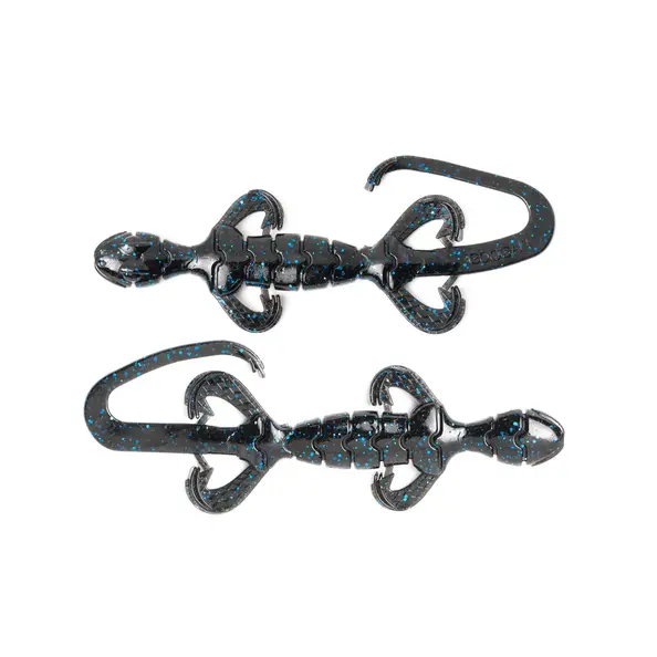 Googan Baits 7" Slizzard 7pk- Black Blue Flake