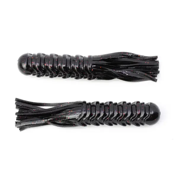 Googan Baits 3.5" Doob Tube 8pk - Black Red Flake