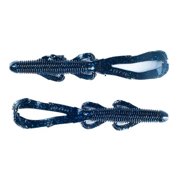 Googan Baits 4.65" Trench Hawg 9pk -Black Blue...