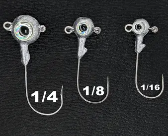 Head Hunter 1/8 Stack-it Jig Head 4pc - Unpainted