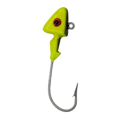 Head Hunter 1oz shad Head 3pk - Chartreuse Black