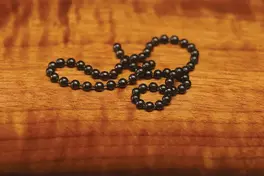 Hareline Bead Chain Eyes Small Black #11