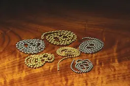 Hareline Bead Chain Eyes Small Silver #344