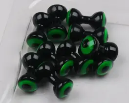 Hareline Small Double Pupil Brass Eyes #3...