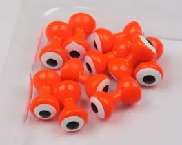 Hareline Small Double Pupil Brass Eyes #5 Fl...