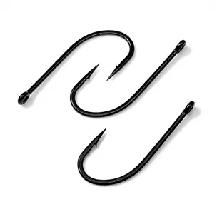 Hareline Gamakatsu Sl45 Bone Fish Hook Black...