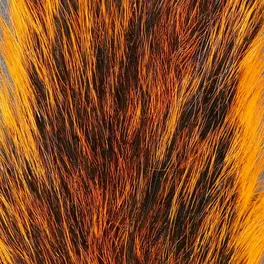 Hareline Gray Squirrel Tail Dyed Orange #271