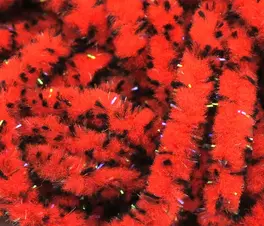 Hareline UV Mottled Galaxy Mop Chenille #310 Red