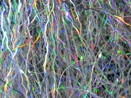 Hareline Ripple Ice Fiber #185 Hologram Silver