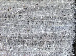 Hareline Solid Tinsel Chenille Silver #344