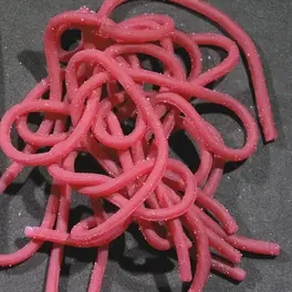 Hareline Squirmmy Wormies Bloodworm Red #199