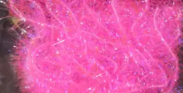 Hareline UV Estaz Medium 15mm Hot Pink #097