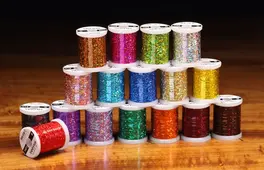 Hareline Medium Veevus Holographic Tinsel #1...