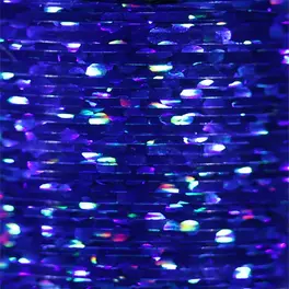 Hareline Medium Veevus Holographic Tinsel #10 Blue