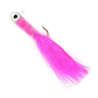 Johnson Crappie Jigs 10/pkg - 1/16oz - White...