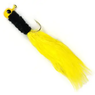 Johnson Crappie Jigs 10/pkg - 1/16oz - Yellow...