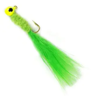 Johnson Crappie Jigs 10/pkg - 1/32oz - Chartreuse