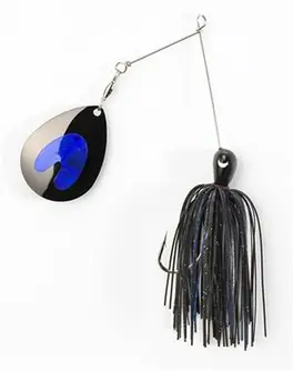 Jewel Lazer Jolt 1/2oz Spinnerbait - Black...
