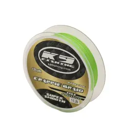 K9 Fishing 5lb Neon Green 4 Strand Crappie...