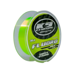 K9 Fishing 08lb HiVis Fluoro Line 300 yards