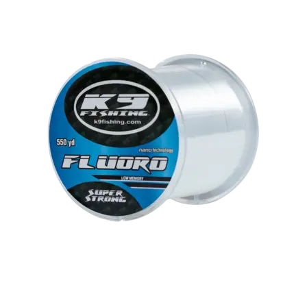 K9 Fishing 10lb Clear Fluoro Line 550 yards