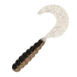 Kalin's 2" Triple Threat Grub 10pk - Black/Silver