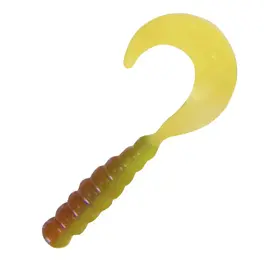 Kalin's 2" Triple Threat Grub 10pk - Green Weenie