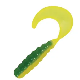 Kalin's 2" Triple Threat Grub 10pk - Green Hornet