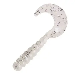 Kalin's 2" Triple Threat Grub 10pk - Crystal