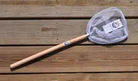 Joy Fish Baitwell Net 8x7 Hoop 18 Wood...