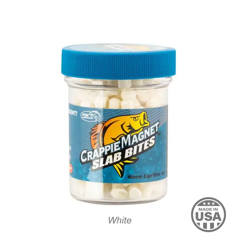 Leland's Lures Crappie Magnet Slab Bites - White