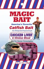Magic Bait Catfish Cubes 7oz - Chicken Liver Blood