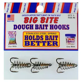 Magic Bait Magic Big Bite Dough Bait Hooks 3pk sz6